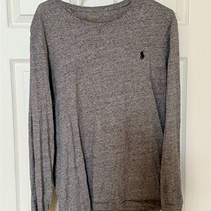 Mens‎ Polo by Ralph Lauren Men's Heather Gray Long Sleeve Tee
